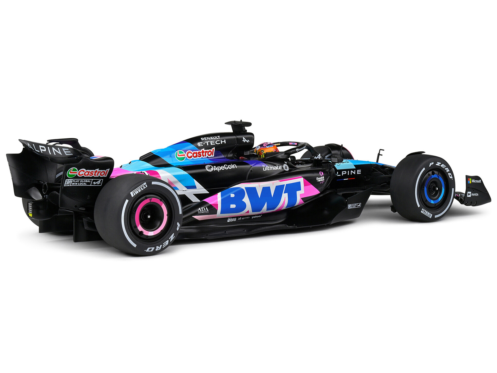 Alpine A524 #31 Esteban Ocon "BWT" Formula One F1 Miami GP (2024) "Competition" Series 1/18 Diecast Model Car by Solido - Image 3