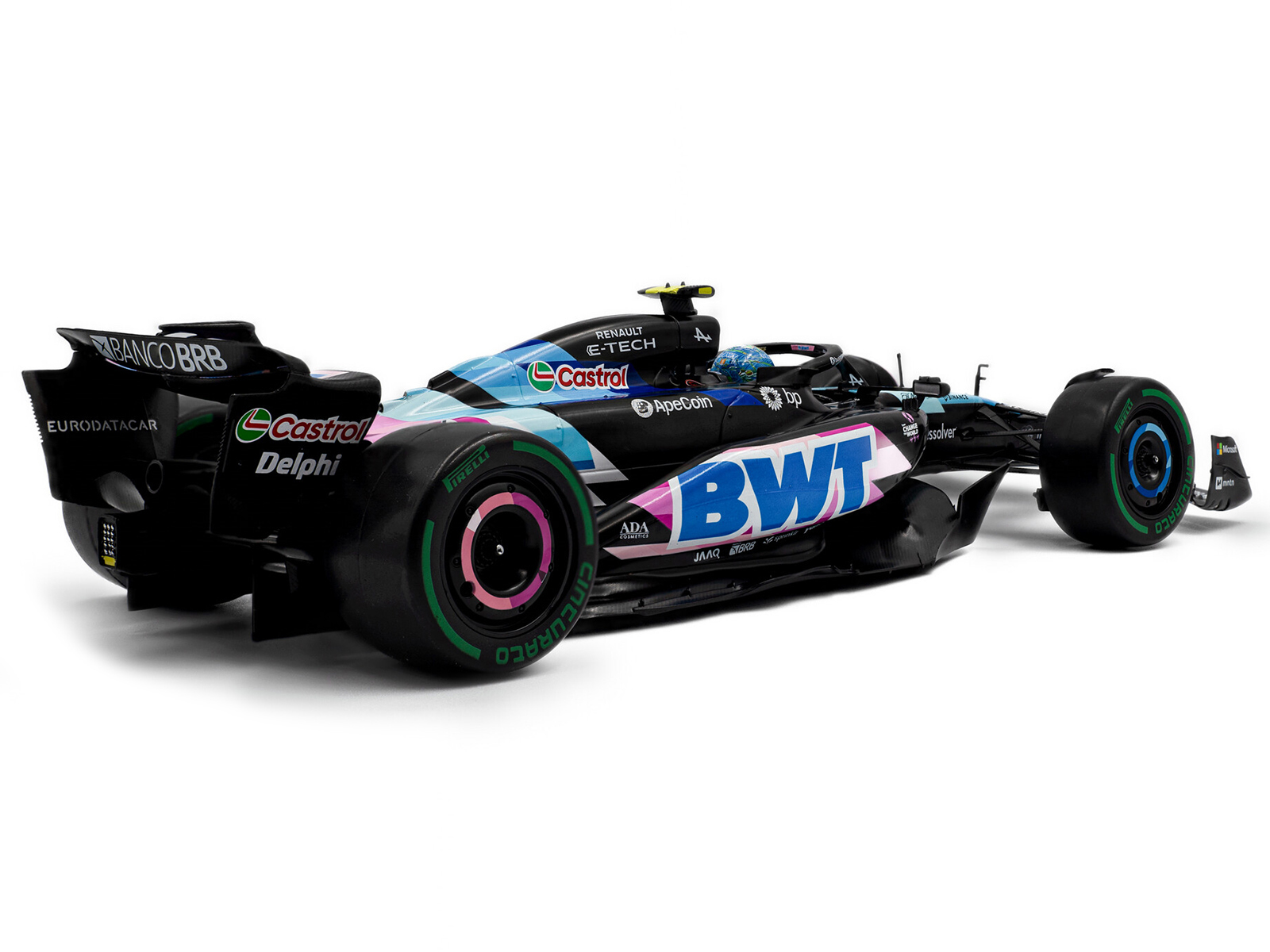Alpine A524 #31 Esteban Ocon "BWT" 2nd Place F1 "Sao Paulo GP" (2024) "Competition" Series 1/18 Diecast Model Car by Solido - Image 3