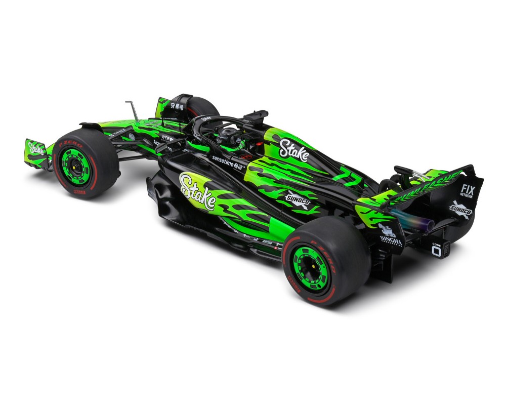 Kick Sauber C44 #77 Valtteri Bottas "Stake F1 Team Kick Sauber" Formula One F1 "Las Vegas GP" (2024) "Competition" Series 1/18 Diecast Model Car by Solido - Image 5