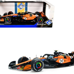 McLaren MCL39 #4 Lando Norris "OKX" Winner Formula One F1 "Monaco GP" (2025) "Competition" Series 1/18 Diecast Model Car by Solido