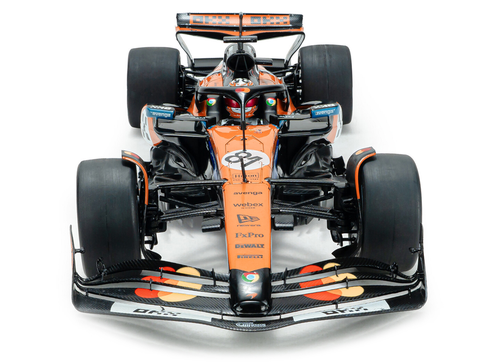 McLaren MCL39 #81 Oscar Piastri "OKX" 3rd Place Formula One F1 "Monaco GP" (2025) "Competition" Series 1/18 Diecast Model Car by Solido - Image 4