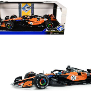 McLaren MCL39 #81 Oscar Piastri "OKX" 3rd Place Formula One F1 "Monaco GP" (2025) "Competition" Series 1/18 Diecast Model Car by Solido