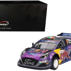Ford Puma Rally1 #42 Craig Breen - Paul Nagle "M-Sport Ford WRT" 2nd Place "Rally Italia Sardegna" (2022) 1/18 Model Car by Top Speed