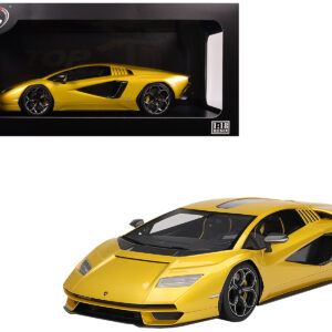 Lamborghini Countach LPI 800-4 New Giallo Orion Gold Metallic 1/18 Model Car by Top Speed