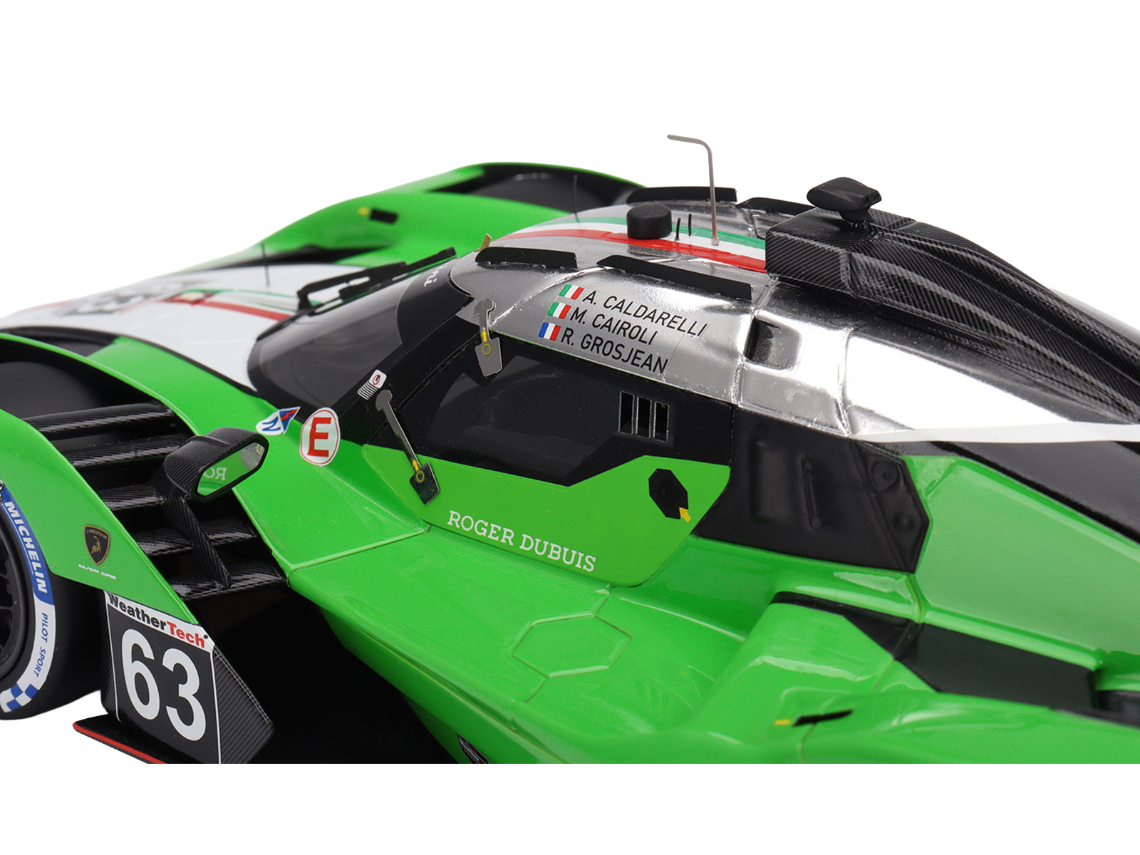 Lamborghini SC63 #63 Matteo Cairoli - Andrea Caldarelli - Romain Grosjean "Iron Lynx" IMSA "12 Hours of Sebring" (2024) 1/18 Model Car by Top Speed - Image 2