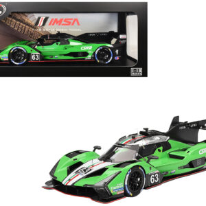 Lamborghini SC63 #63 Matteo Cairoli - Andrea Caldarelli - Romain Grosjean "Iron Lynx" IMSA "12 Hours of Sebring" (2024) 1/18 Model Car by Top Speed