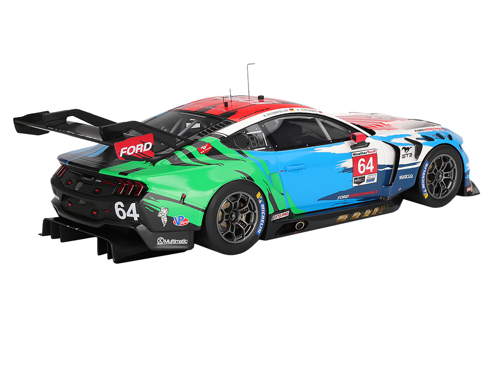 Ford Mustang GT3 #64 Mike Rockenfeller - Harry Tincknell "Ford Multimatic Motorsports" "Motul Course de Monterey - Laguna Seca" (2024) 1/18 Model Car by Top Speed - Image 5