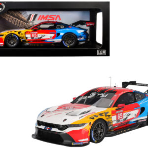 Ford Mustang GT3 #65 Joey Hand - Dirk Muller "Ford Multimatic Motorsports" "Motul Course de Monterey - Laguna Seca" (2024) 1/18 Model Car by Top Speed