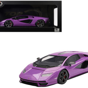 Lamborghini Countach LPI 800-4 Viola 30th Purple Metallic 1/18 Model Car by Top Speed