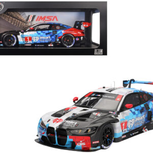 BMW M4 GT3 EVO #1 Connor De Phillippi - Madison Snow - Neil Verhagen - Kelvin van der Linde "Paul Miller Racing" IMSA "24 Hours of Daytona" (2025) 1/18 Model Car by Top Speed