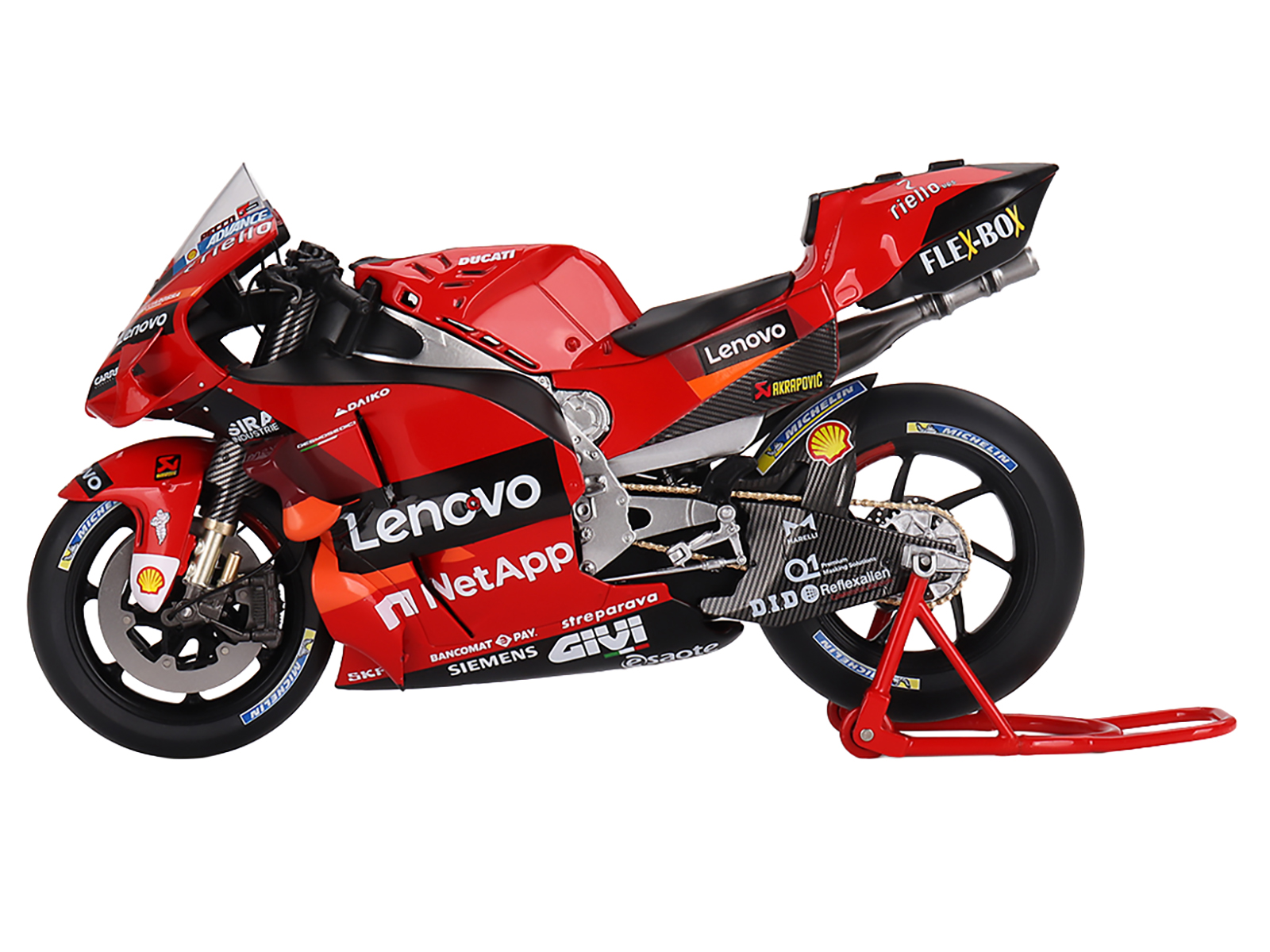 Ducati Desmosedici #63 Francesco Bagnaia "Presentation" "MotoGP World Championship" (2022) 1/12 Motorcycle Model by True Scale Miniatures - Image 4
