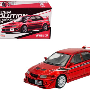 Mitsubishi Lancer Evolution VI RHD (Right Hand Drive) "Tommi Makinen Edition" Red Chrome "Hobby Expo China 2026" 1/64 Diecast Model Car by Works Model