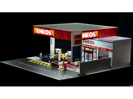 Eneos Japan Gas Station Diorama Set "American Diorama X G-Fans" Series for 1/64 Scale Models by American Diorama - Image 2