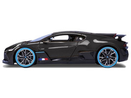 Bugatti Divo Carbon Fiber with Blue Accents "Carbon Series - Bburago 50th Anniversary" 1/18 Diecast Model Car by Bburago - Image 2