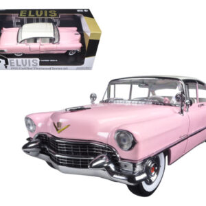 1955 Pink Cadillac Fleetwood Series 60 Special "Elvis Presley" 1/18 Diecast Model Car by Greenlight