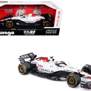 Red Bull Racing RB21 #22 Yuki Tsunoda "Oracle" Formula One F1 "Japanese GP" (2025) "Race" Series 1/18 Diecast Model Car by Bburago