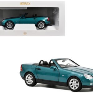 1996 Mercedes-Benz SLK Convertible Vivianit Green Metallic 1/18 Diecast Model Car by Norev