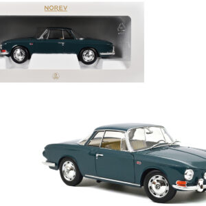1963 Volkswagen Karmann Ghia 1500 Smaragd Green 1/18 Diecast Model Car by Norev