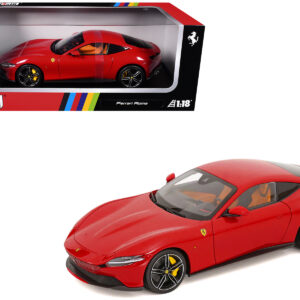 2019 Ferrari Roma Red with Orange Interior 1/18 Diecast Model Car by Polistil