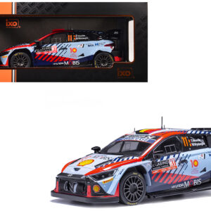 Hyundai i20 N Rally1 #11 Thierry Neuville - Martijn Wydaeghe Winner "Rallye Monte-Carlo" (2024) 1/18 Diecast Model Car by IXO Models