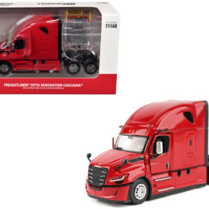 2025 Freightliner Cascadia Gen-5 Sleeper Cab Truck Tractor Red "Transport Series" 1/64 Diecast Model by Diecast Masters