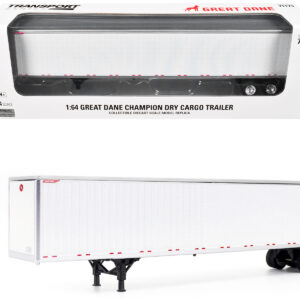 Great Dane Champion 53ft Dry Cargo Trailer White "Transport Series" 1/64 Diecast Model by Diecast Masters