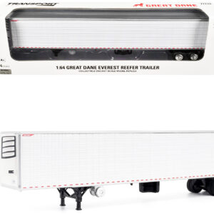 Great Dane Everest 53ft Refridgerated Trailer White "Transport Series" 1/64 Diecast Model by Diecast Masters