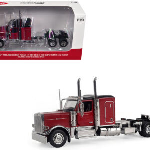 Peterbilt 589 Tandem-Axle Legendary Package Truck Tractor with 58" Sleeper Legendary Red "Transport Series" 1/64 Diecast Model by Diecast Masters