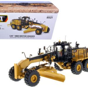 CAT Caterpillar 18M3 Motor Grader with Operator "High Line Series" 1/50 Diecast Model by Diecast Masters