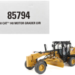 CAT Caterpillar 140 LVR Motor Grader Yellow with Black Top "High Line" Series 1/50 Diecast Model by Diecast Masters