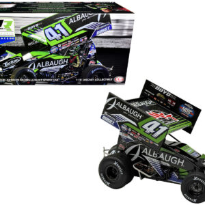 Winged Sprint Car #41 Carson Macedo "Albaugh" Jason Johnson Racing (2026) 1/18 Diecast Model Car by ACME