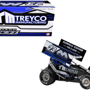 Winged Sprint Car #23 Chase Dietz "Treyco Manufacturing - Mountain Ridge Metals" (2026) 1/18 Diecast Model Car by ACME
