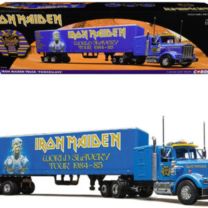 Iron Maiden "Powerslave" Transport Truck Blue "World Slavery Tour 1984-85" 1/50 Diecast Model by Corgi