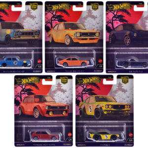 "Japan Historics 4" 5 piece Set "Car Culture" 2024 Series B Diecast Model Cars by Hot Wheels
