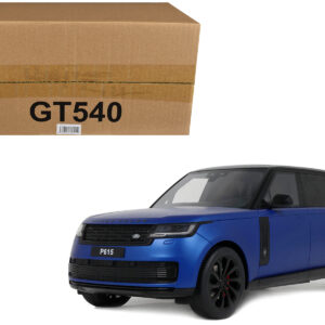 2024 Range Rover P615 SV Blue Metallic with Black Top 1/18 Model Car by GT Spirit