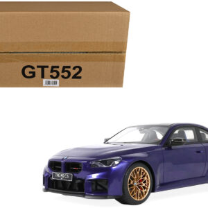 2025 BMW M2 CS Blue Metallic with Black Top 1/18 Model Car by GT Spirit