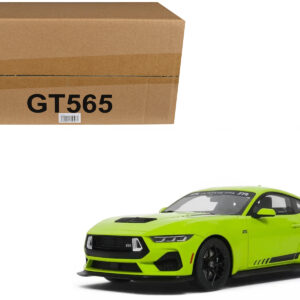 2025 Ford Mustang RTR Spec-3 Lime Green 1/18 Model Car by GT Spirit