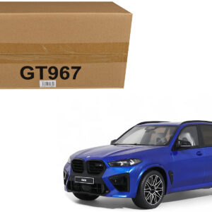 2023 BMW X5 M Competition Blue Metallic with Black Top 1/18 Model Car by GT Spirit