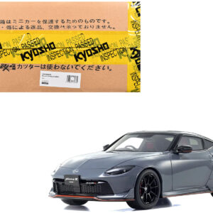 Nissan Fairlady Z NISMO RHD (Right Hand Drive) Gray with Black Top 1/18 Model Car by Kyosho
