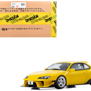 Nissan Silvia (S15) "Khyzyl Saleem" Yellow 1/18 Model Car by Kyosho