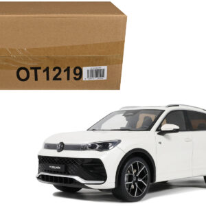 2024 Volkswagen Tiguan E Tsi R-Line Oryx White Pearl Limited Edition to 999 pieces Worldwide 1/18 Model Car by Otto Mobile