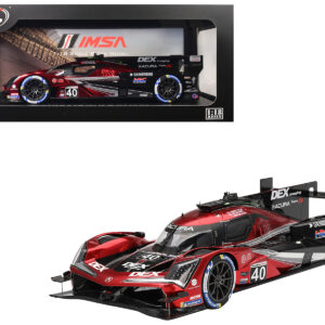 Acura ARX-06 GTP #40 Louis Deletraz - Colton Herta - Jordan Taylor "Wayne Taylor Racing with Andretti" Winner "12 Hours of Sebring" (2024) 1/18 Model Car by Top Speed