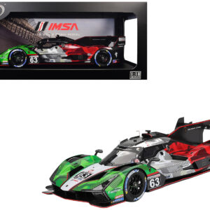 Lamborghini SC63 #63 Mirko Bortolotti - Romain Grosjean - Daniil Kvyat - Edoardo Mortara "Automobili Lamborghini Squadra Corse" IMSA "24 Hours of Daytona" (2025) 1/18 Model Car by Top Speed