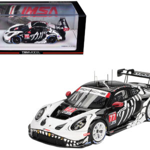 Porsche 911 GT3 R #77 Klaus Bachler - Laurin Heinrich - Michael Christensen "AO Racing Skeleton Rexy" GTD Pro IMSA "Petit Le Mans" (2025) 1/43 Model Car by True Scale Miniatures