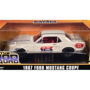 1967 Ford Mustang Coupe #23 "Thrill Circus By Karnes" White 1/18 Diecast Model Car by Greenlight