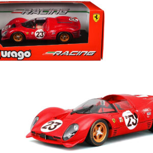 Ferrari 330 P4 #23 Lorenzo Bandini - Chris Amon "Ferrari S.P.A." Winner "24 Hours of Daytona" (1967) "Racing" Series 1/24 Diecast Model Car by Bburago