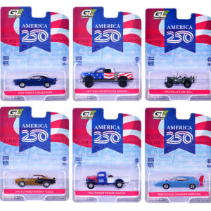 "Anniversary Collection" Series 18 Set of 6 pieces "America 250 Edition" 1/64 Diecast Model Cars by Greenlight