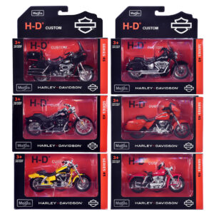 Harley-Davidson Motorcycles 6 piece Set Series 45 1/18 Diecast Models by Maisto