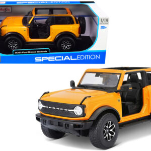 2020 Ford Bronco Badlands Light Gray "Special Edition" 1/18 Diecast Model Car by Maisto