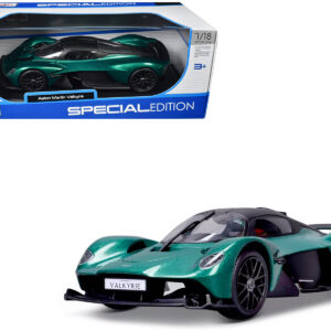 Aston Martin Valkyrie Green Metallic with Matt Black Top "Special Edition" Series 1/18 Diecast Model Car by Maisto